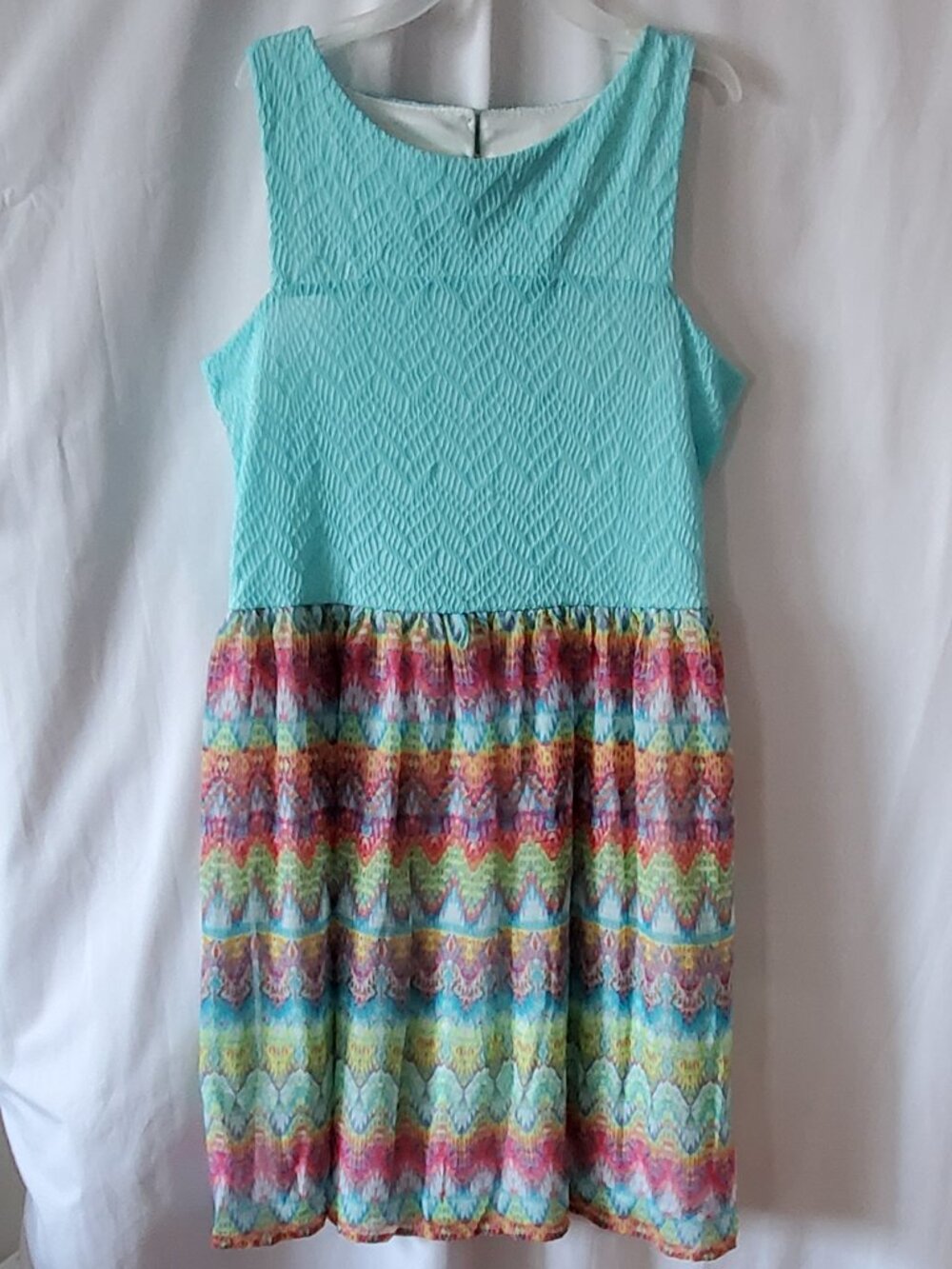 Speechless girls sleeveless fully lined chevron style dress VINTAGE Size: 14